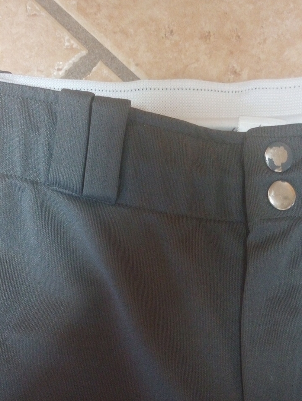 GIRLS Dark Gray Softball Pants - Comfortable Performance Fit - Picture 3 of 6